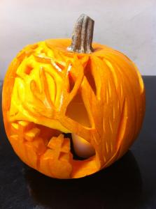 Halloweenのかぼちゃカーヴィング。｜「フルール若林」　（北海道札幌市中央区の花キューピット加盟店 花屋）のブログ